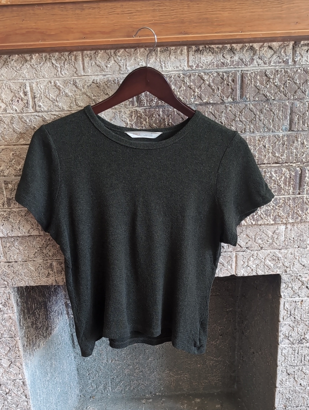 TKEES Short Sleeve Crewneck Top - Dark Green